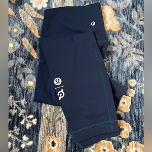 lululemon x Peloton Align Navy Leggings High-Waisted Performance size 8